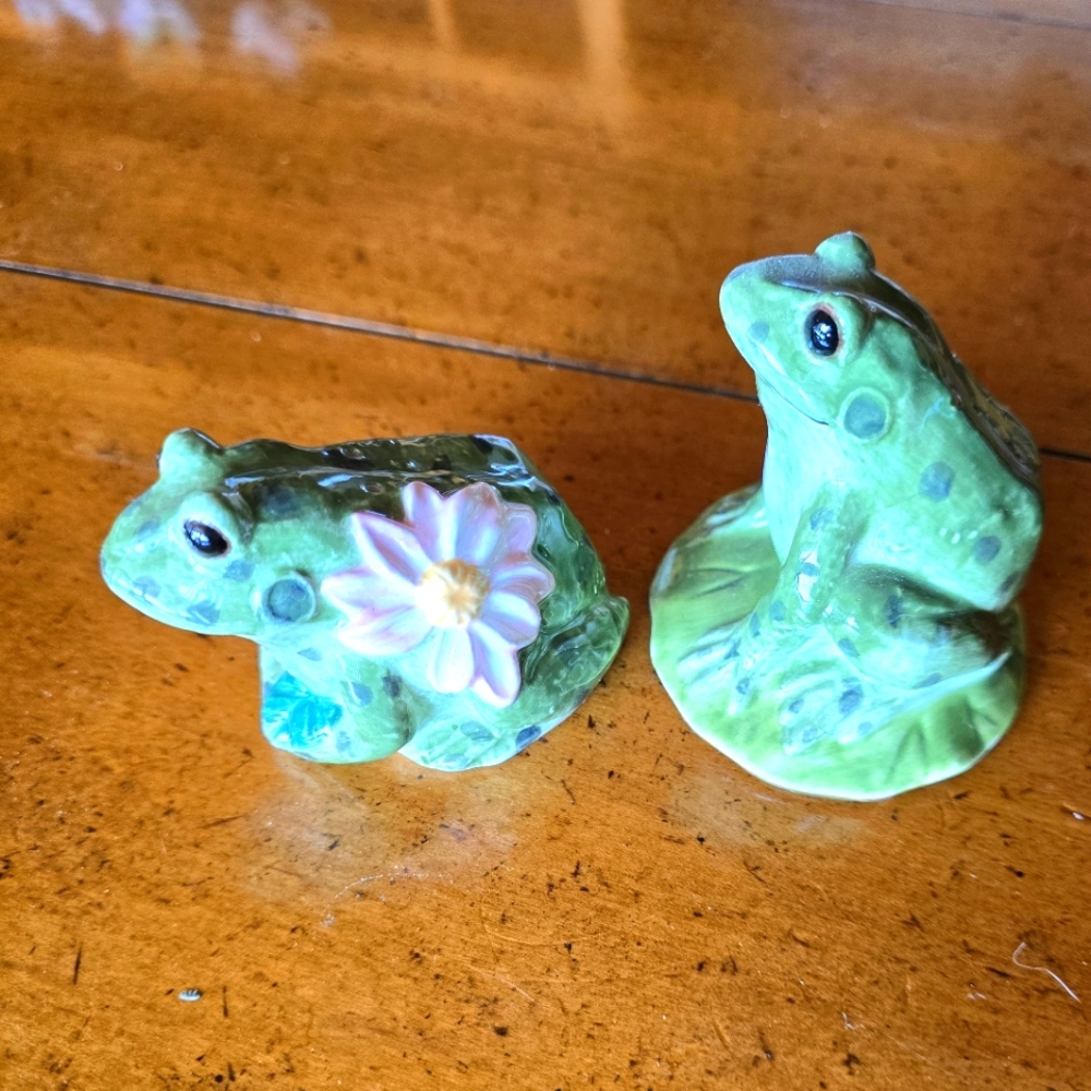 New frog pair salt & pepper set by J. Willfred, Charles Sadek Co.